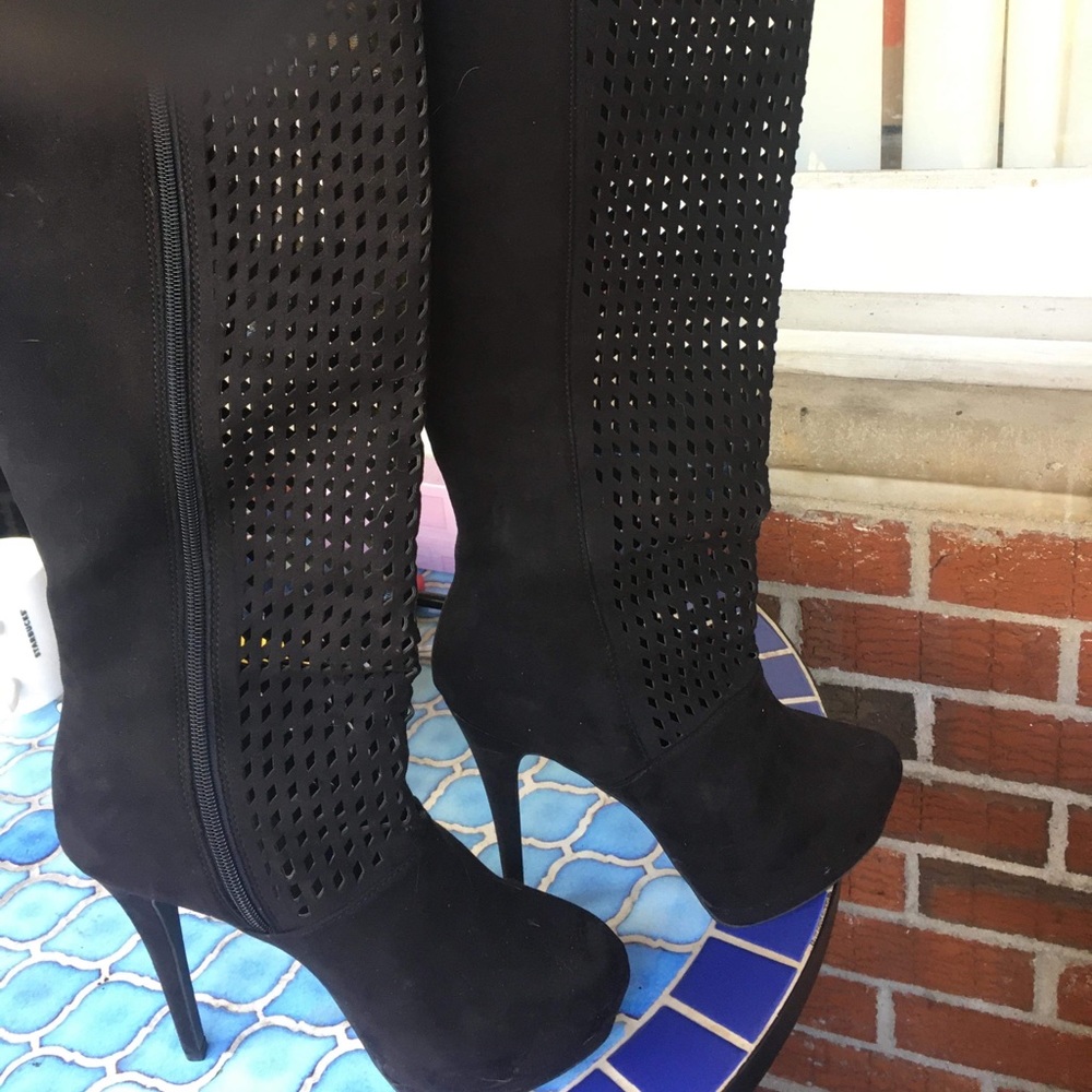 Never worn just fab knee high boots